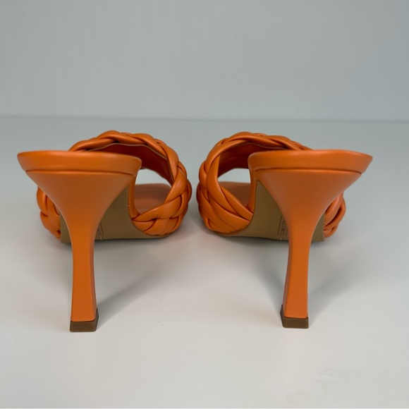 Vince Camuto Orange Brinela Braided Square Toe Heel Sandal - Picture 6 of 9